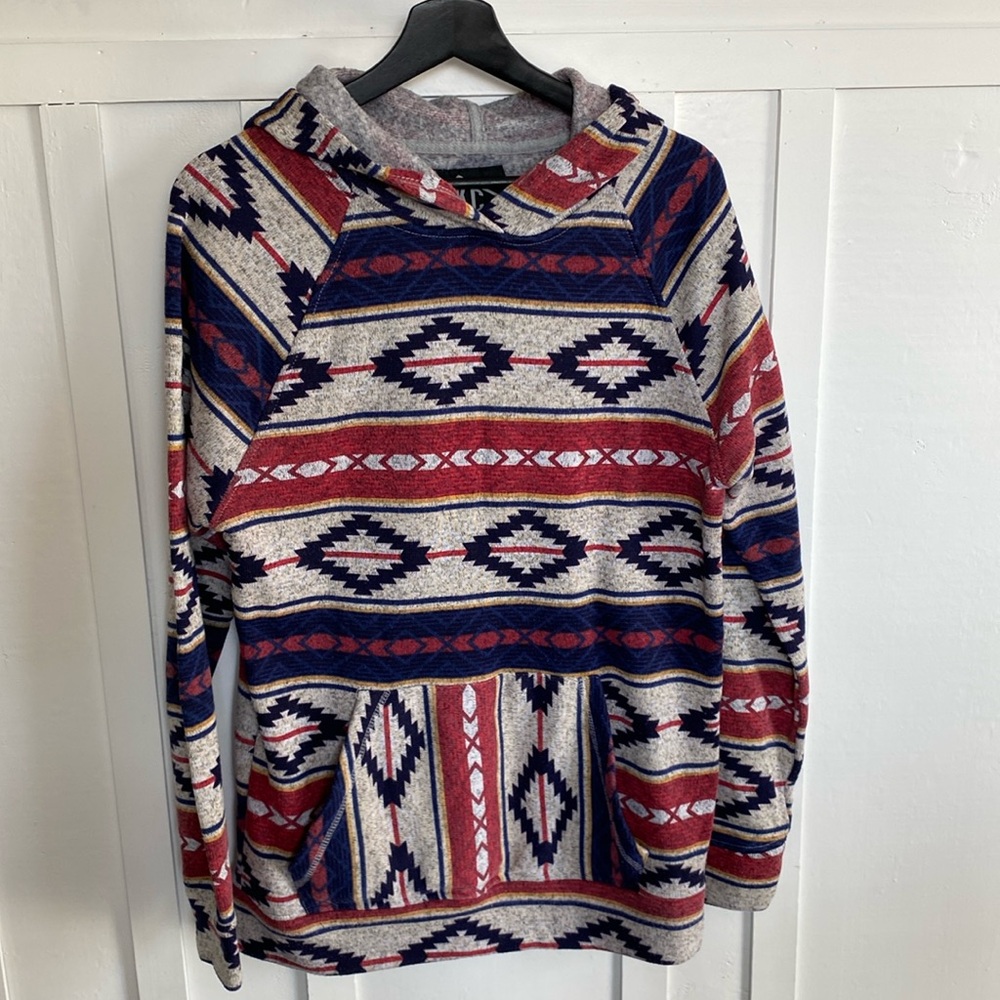 BKC Western Aztec Arizona Colorful Pattern Men’s Hoodie Size Medium